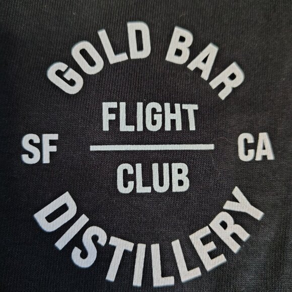 San Francisco California Gold Bar Distillery T-Shirt Size Small Black - Picture 5 of 9